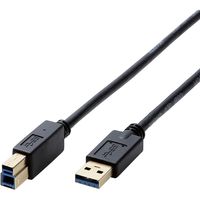USBケーブル 1.0m A[オス]-B[オス] USB3.0 TV 外付けHDD ブラック DH-AB3N10BK エレコム 1個