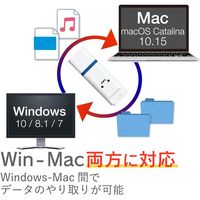 エレコム USBメモリー/USB3.2（Gen1）対応/キャップ式/32GB/ホワイトフェイス MF-DRU3032GWHF 1個