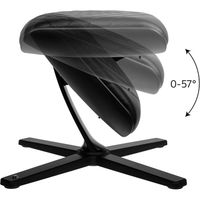 アーキサイト ノーブルチェアーズ フットレスト（オットマン） ブラック×ブルーステッチ NBL-FR-PU-BB 1脚（直送品）