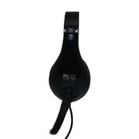 ヘッドセット　USB（A）接続/マイク付/USBヘッドセット シンプルタイプ/UHP-03/BK　1個　ミヨシ