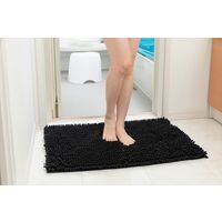 山崎産業 バスマット スウスウ抗菌ストロングW 50×80 カーボンブラック 1箱（1枚入） 4903180191154 1箱（1枚入）