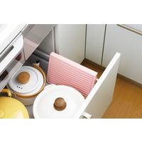 川崎合成樹脂 KA-011 シリコーン水切りマット グリーン 1枚