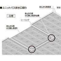 【建築資材・浴室用床シート】フクビ化学工業 あんから用小口隠し見切R　ピンク KKMRP 1セット（20本入）（直送品）