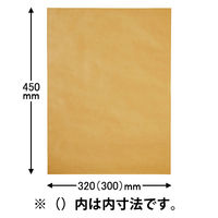 宅配袋 底ガゼット型 フラップなし W320×H450×G100mm 1パック（10枚入） 今村紙工