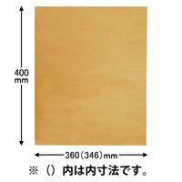 宅配袋 底ガゼット型 フラップ付 W360×H400×G140mm 1パック（10枚入） 今村紙工