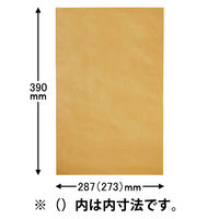 宅配袋 底ガゼット型 フラップ付 W287×H390×G60mm 1パック（10枚入） 今村紙工