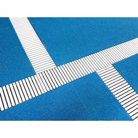 シマブン プール用樹脂グレーチング ノンスリップタイプ 直線用 L=500mm GAP-25W200-S 1枚（直送品）