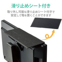 エレコム ディスプレイボード モニター上設置棚 幅約30cm 耐荷重 2kg PCA-DPTS3012BK 1個（直送品）