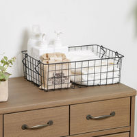 不二貿易 スタッキングワイヤーバスケット BK 37x26x12 26681 1個