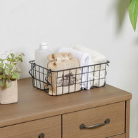 不二貿易 スタッキングワイヤーバスケット BK 26x18x10 26683 1個