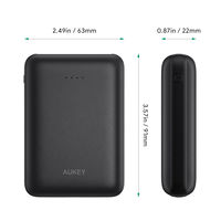 AUKEY Sprint Go Dual 10 10000mAh 12W Mini PB-N66-BK 1個