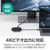 USB Type-C マルチハブ 10Wワイヤレス機能付/Unity Wireless 100W/CB-C70-BK 1個 AUKEY