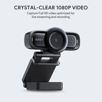 Webカメラ　FHD 1080p オートフォーカス USB接続 デュアルマイク内蔵　PC-LM3　1個　AUKEY