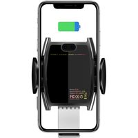 磁気研究所 車載ワイヤレスチャージャー　ブラック HD-WCH15BK 1個（直送品）