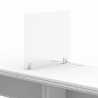 オカムラ 飛沫防止パネルセット シングルタイプ 幅600×高さ500mm （飛沫防止・飛沫対策）1セット（3枚分） デスクパーテーション（取寄品）