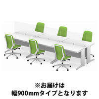 オカムラ　飛沫防止パネルセット　シングルタイプ　幅900×高さ500mm　（飛沫防止・飛沫対策）1セット（3枚分）（取寄品）