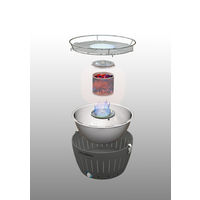 LotusGrill ロータスグリル お試し炭付 オレンジ G-OR-34PNC2 304011 1個（直送品）