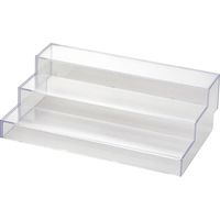 ササガワ スライド式ひな段ディスプレイ クリア 32-4562 1個