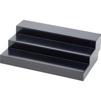ササガワ スライド式ひな段ディスプレイ ブラック 32-4561 1個箱入