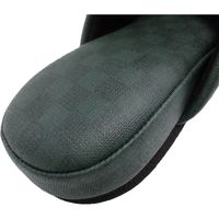 センコー チェッカー 機能素材 スリッパ 約26.5cm グレー FF140399 1足