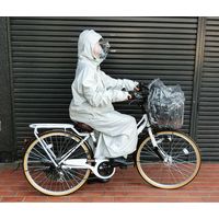 サギサカ 自転車用 新リュック背負えるレインコート グレー フリーサイズ 50819 1個