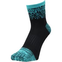 ディックコーポレーション 安全靴用カラーソックス グラデーション 5本指 アンクル ミントグリーン 2色入 CB-071 1セット（直送品）