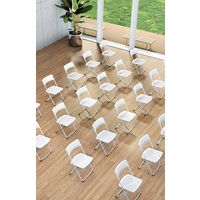 【設置込】コクヨ PANTAH 会議イス 折りたたみイス パンタチェア ブラック×プルシアンブルー CF-M100BKGLT6 1脚（直送品）