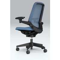 【設置込】イトーキ ノートチェア ハイバック ランバーサポート無 肘無 ブラックベース カナリアイエロー 1脚（直送品）