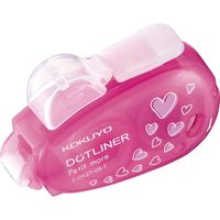 コクヨ テープのり ドットライナープチモア 使いきり ハート柄 しっかり貼るタイプ タ-D927-06-1 1セット（20個）