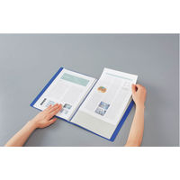 コクヨ クリヤーブック<Glassele>(固定式・背ポケットタイプ) ラ-GLB80D 1セット(4冊)