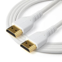 Startech.com HDMIケーブル 2m HDMI2.0 強化アラミド ホワイト RHDMM2MPW 1個