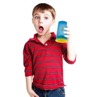 KJC エジソン　コップ　ＷｏｗＣｕｐクリアカラー　ブルー　１８か月～　6個セット 347191 1セット(6個)（直送品）