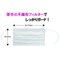 山崎産業 コンドル C不織布マスク 1ケース 4903180194070 40箱(2000枚)