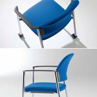 【設置込】コクヨ 会議用イス 100シリーズ 肘付 ナイロンキャスター スレートグレー×グレー CK-101CF4HSXC4-W 1脚（直送品）