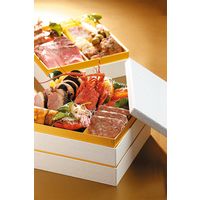 瑞光明 スリット式紙重箱 6寸角3段 F-1812 金カップDEG付 v1311s60-3f1812d5e13g1 1包（3段25組）（直送品）