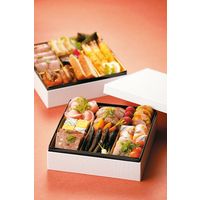 瑞光明 エコノミー紙重箱 6.5寸角2段 友禅No.3679 v1317e65-2y3679 1包（2段25組）（直送品）