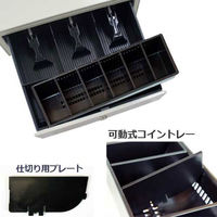 ビジコム キャッシュドロア プリンタ接続式（小型・3B/6C・白） BC-415M-W(6C) 1台