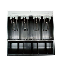 ビジコム キャッシュドロア 手動式（中型・4B/6C・黒） BC-423HP-B 1台