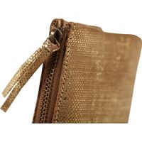 小物入れ クレールフォンテーヌ クレオパトラ　本革　２ＲＯＯＭ　ポーチ　Ｓ ゴールド １個（直送品）