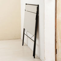 永井興産 棚付折りたたみワークデスク 幅850×奥行645×高さ920mm ナチュラル NK-567NA 1台（直送品）