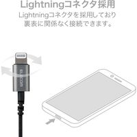 エレコム ステレオイヤホン/セミオープン型/Lightnin EHP-LFS10IMBK 1個