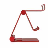 スマホスタンド 折りたたみ小型/～5インチまで対応/mini DOUBLE SWING/ワインレッド AS-MWBM-RD 1個 アーキサイト