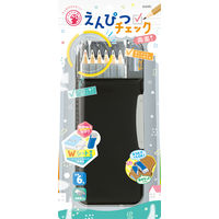 ソニック 筆箱 えんぴつチェック両面筆入 Wシート補強 うかサポ ブラック FD-8445-D 1個