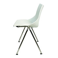 cerantola コスカクッション スタッキングチェア ホワイト 2koska/c/wh 1セット(2脚入)（取寄品）