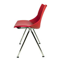 cerantola コスカクッション スタッキングチェア レッド 2koska/c/red 1セット(2脚入)（取寄品）