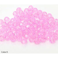 島村 カットビーズ 200個入り ST 6mm ピンク ASH-ST6C-2 1セット(5袋)（直送品）