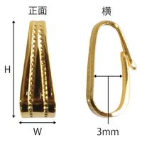 日本紐釦貿易(Nippon Chuko) 日本紐釦貿易 バチカン 大 アンティークゴールド W4×H10mm 10個入 KE283-AG（直送品）