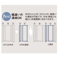 アズワン UR壁面タイプ W120×H210cm 【本体 】【ブラック枠×ダークブラウンパネル】 63-3366-44 1台（直送品）