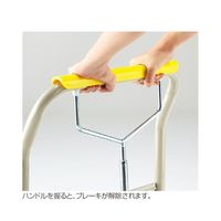アズワン ハンドストッパー式樹脂台車 静音 300kg 63-3390-17 1台（直送品）