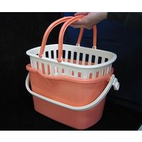 日本メデカルサイエンス 水切り付バケツ 10L オレンジ 63-5595-41 1個（直送品）